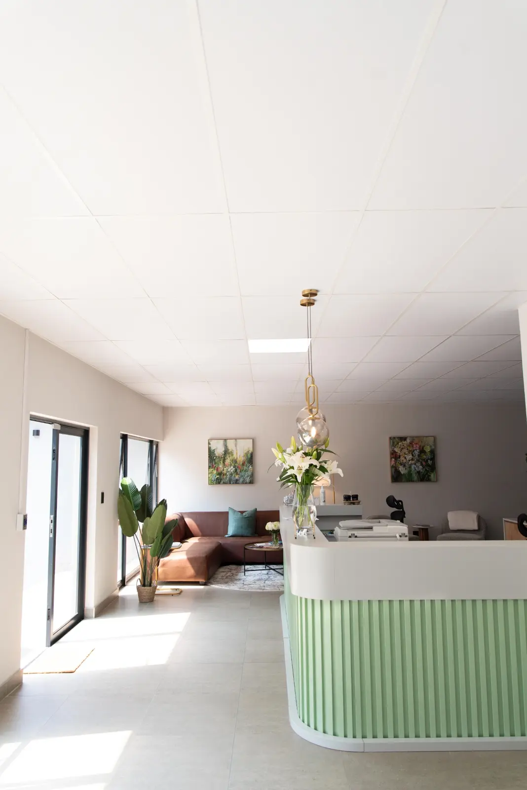 Medify reception and waiting area in Waterkloof